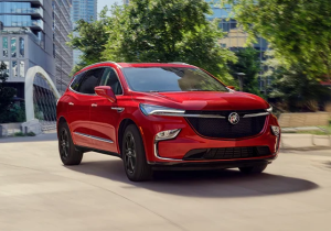 A 2024 Buick Enclave parked in a city near Carmel, Indiana