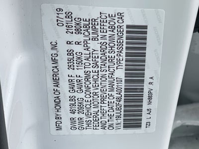 2020 Acura TLX w/Technology Pkg