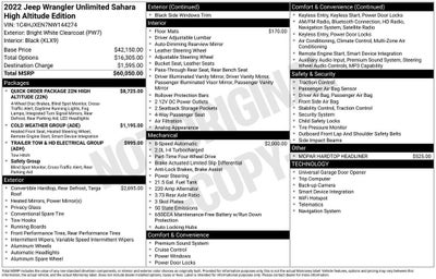 2022 Jeep Wrangler Unlimited High Altitude 4x4