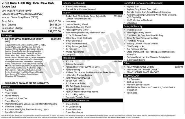 2023 RAM 1500 Big Horn