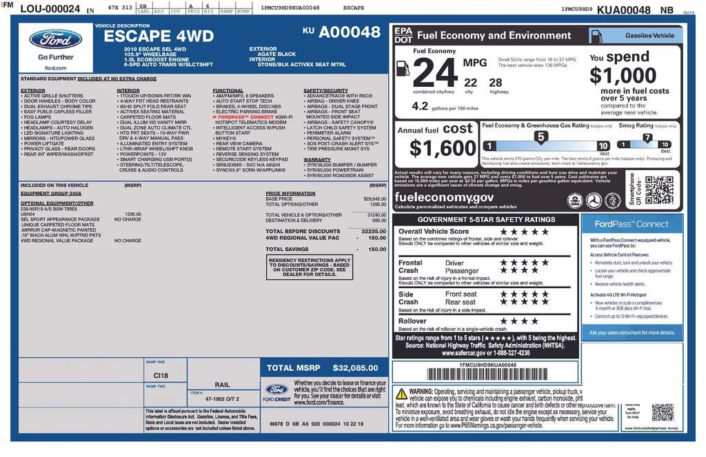 2019 Ford Escape SEL