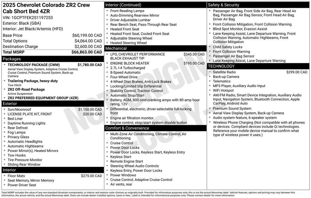 2025 Chevrolet Colorado ZR2