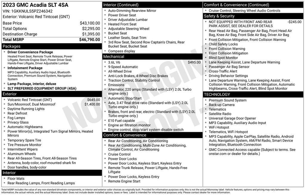 2023 GMC Acadia SLT