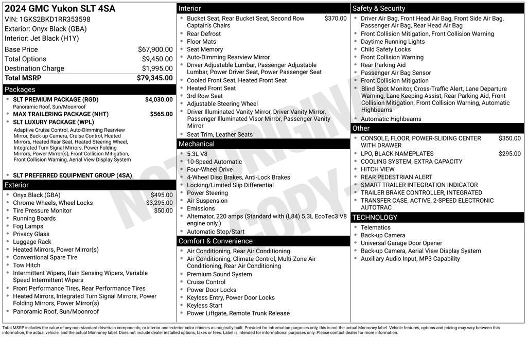 2024 GMC Yukon SLT