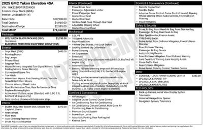 2025 GMC Yukon Elevation
