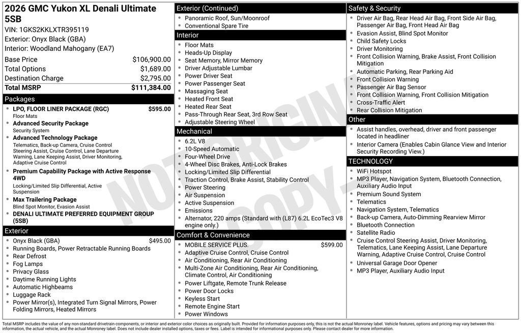 2026 GMC Yukon XL Denali Ultimate - Photo 6