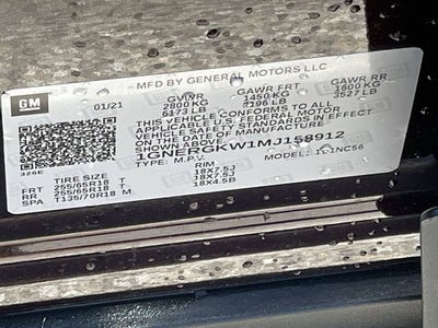 2021 Chevrolet Traverse LT Cloth