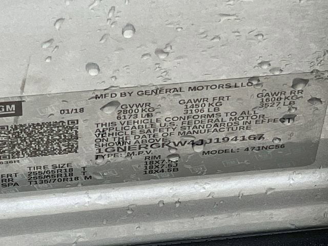 2018 Chevrolet Traverse LT Cloth