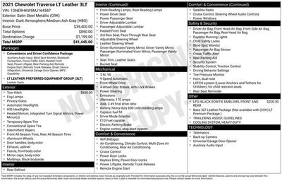 2021 Chevrolet Traverse LT Leather