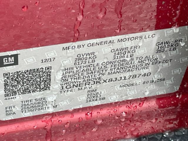 2018 Chevrolet Traverse RS