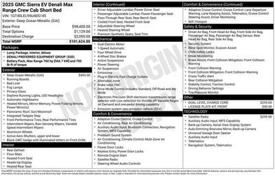 2025 GMC Sierra EV Max Range Denali