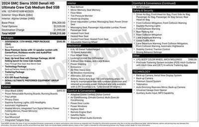 2024 GMC Sierra 3500 HD Denali Ultimate