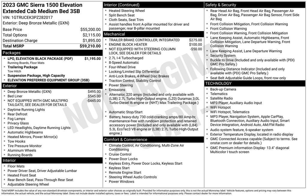 2023 GMC Sierra 1500 Elevation