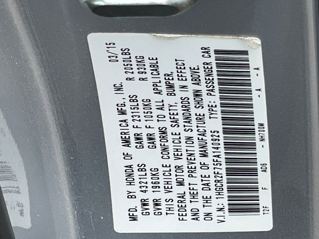 2015 Honda Accord EX