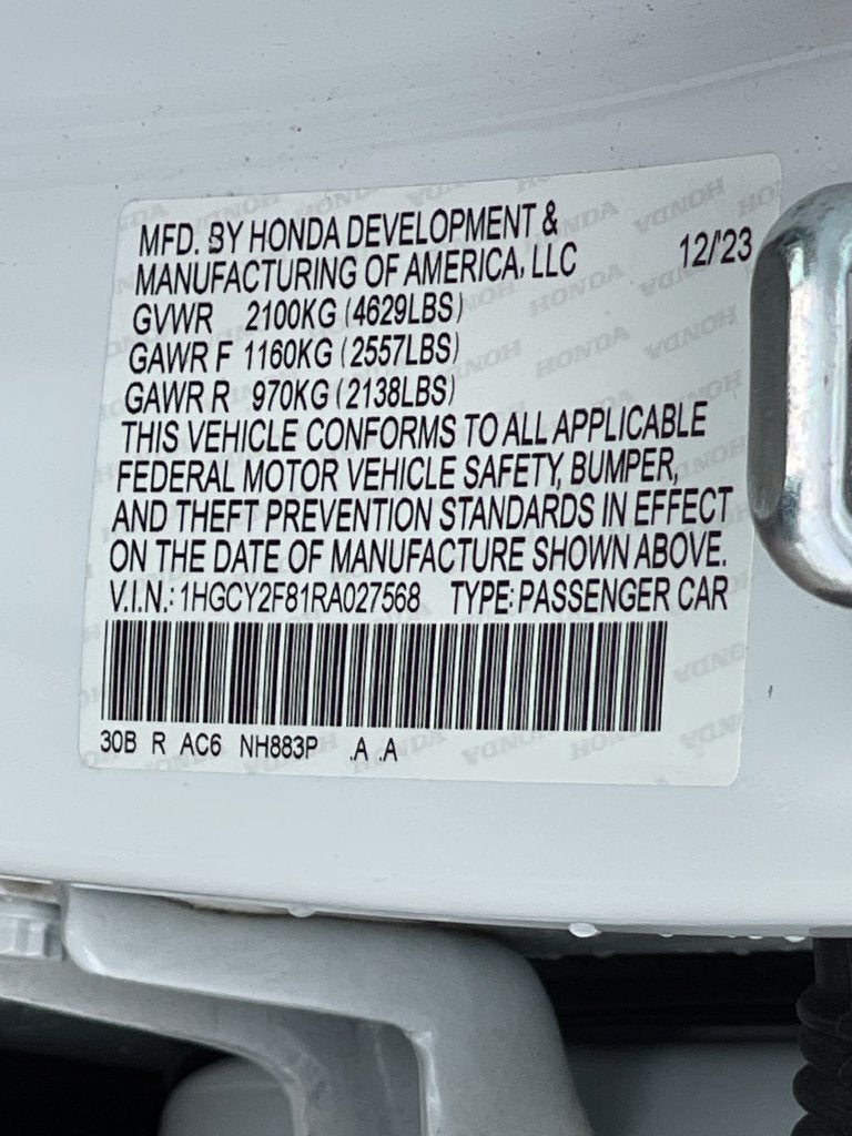 2024 Honda Accord Hybrid Touring