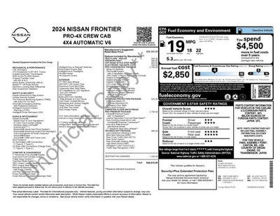 2024 Nissan Frontier Crew Cab PRO-4X 4x4