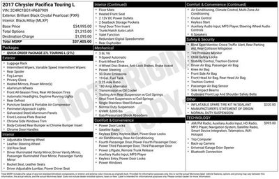 2017 Chrysler Pacifica Touring-L