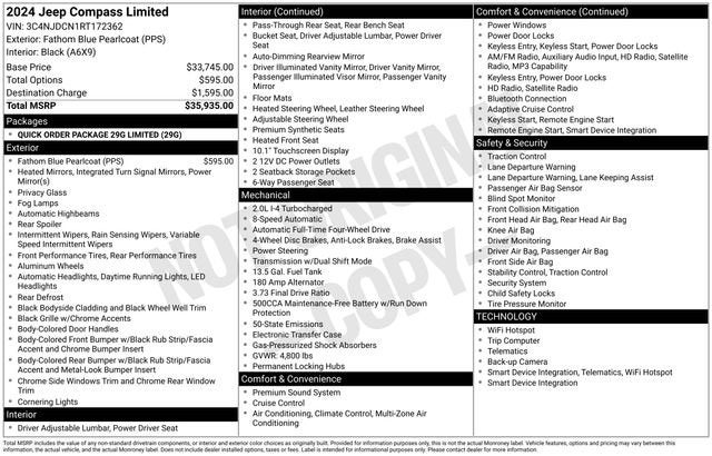 2024 Jeep Compass Limited 4x4