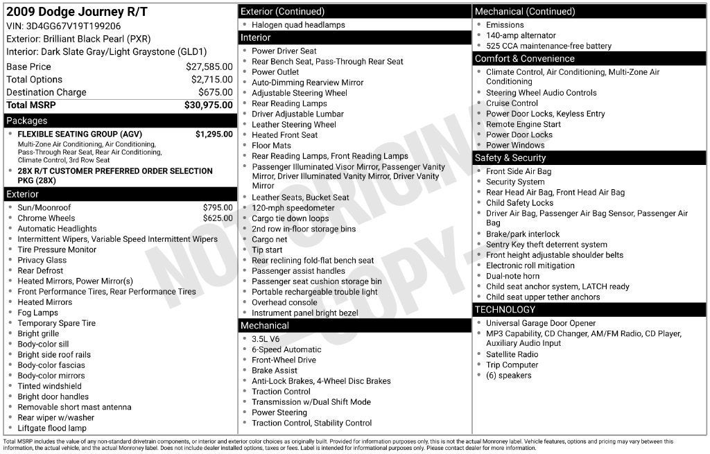 2009 Dodge Journey R/T