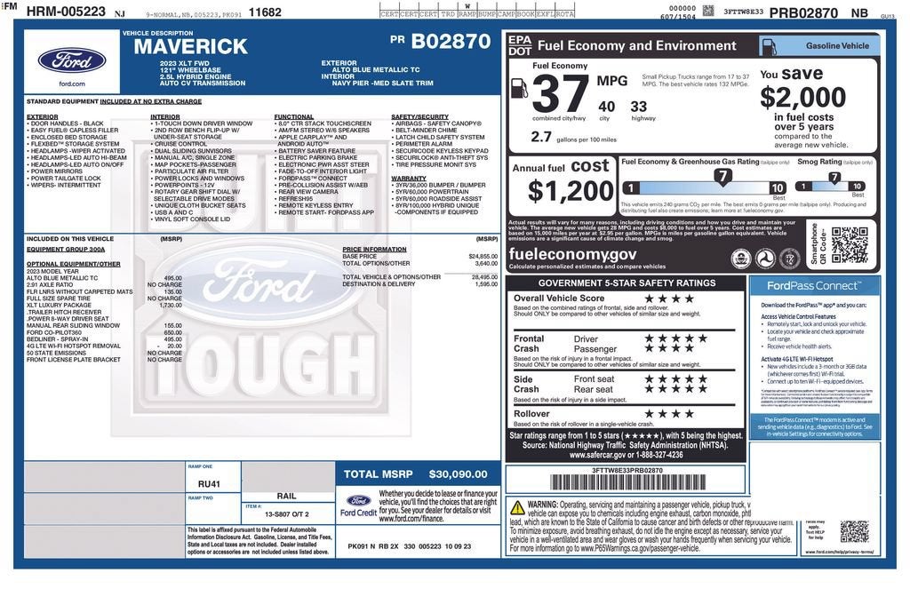 2023 Ford Maverick XLT