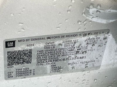 2018 Chevrolet Silverado 1500 LT