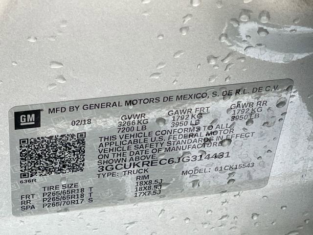 2018 Chevrolet Silverado 1500 LT