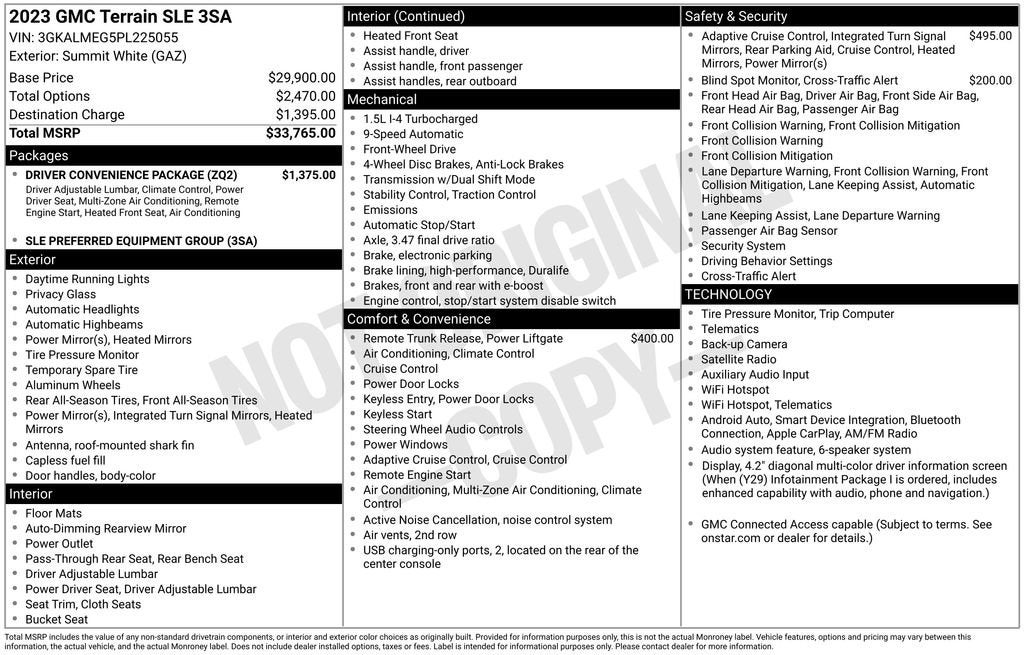 2023 GMC Terrain SLE