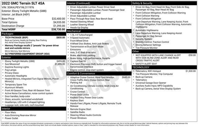 2022 GMC Terrain SLT