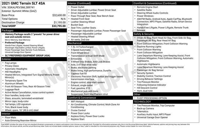 2021 GMC Terrain SLT