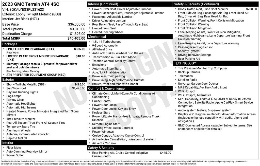 2023 GMC Terrain AT4