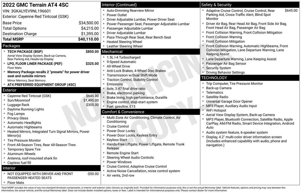 2022 GMC Terrain AT4