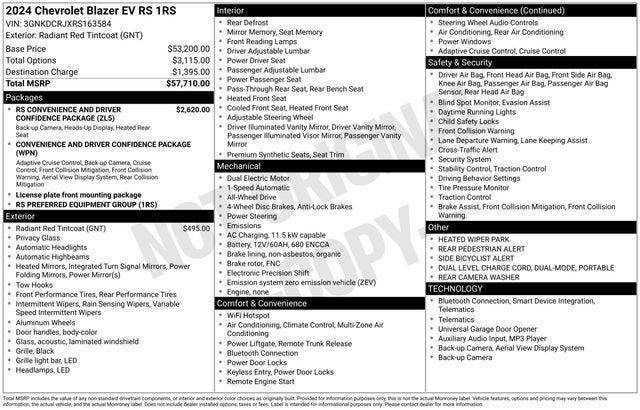 2024 Chevrolet Blazer EV RS