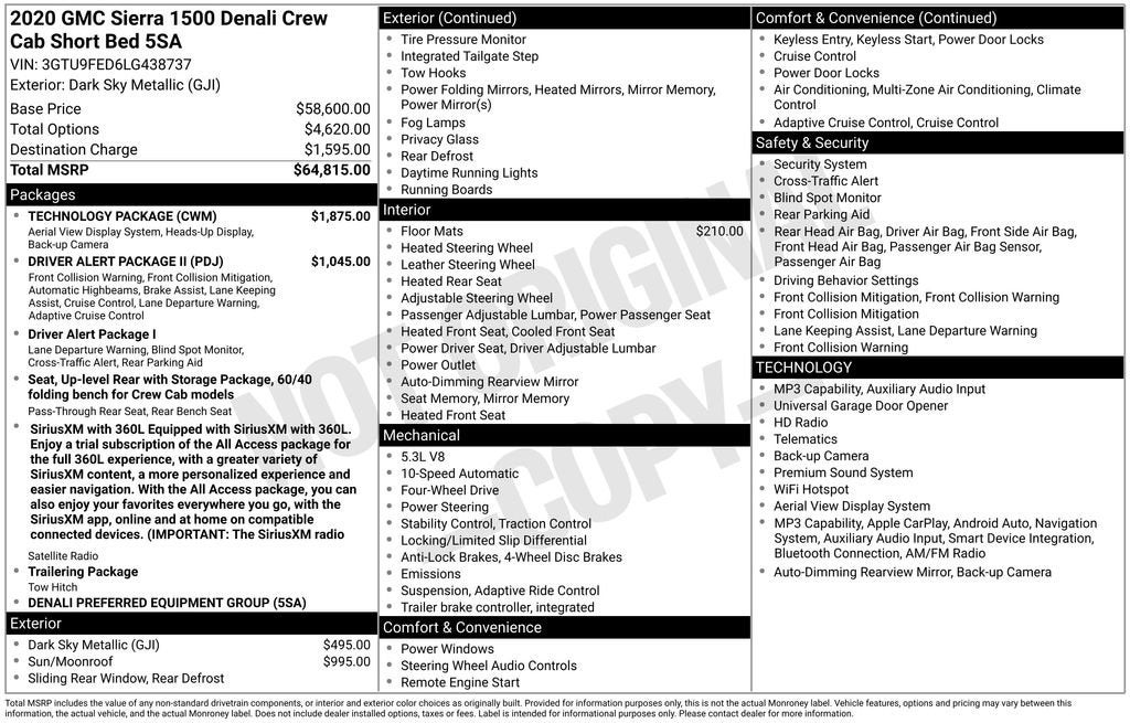 2020 GMC Sierra 1500 Denali
