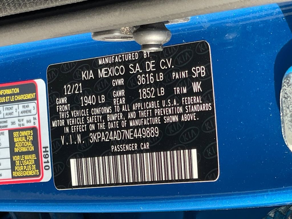 2022 Kia Rio S