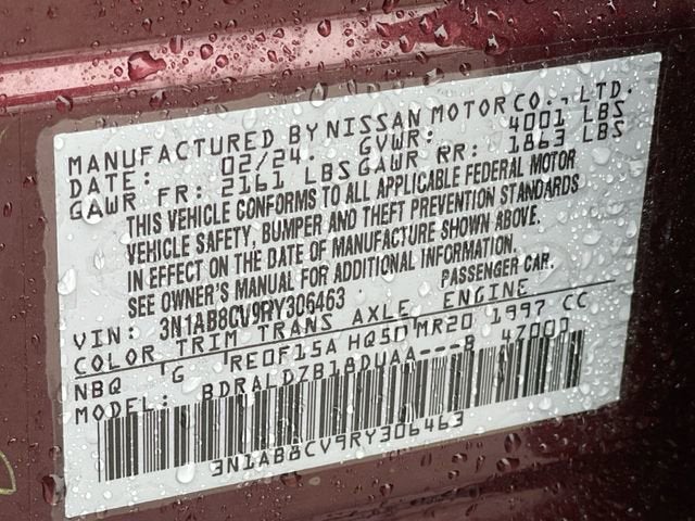 2024 Nissan Sentra SV Xtronic CVT