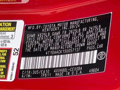 2025 Toyota Camry SE