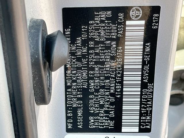 2012 Toyota Camry XLE