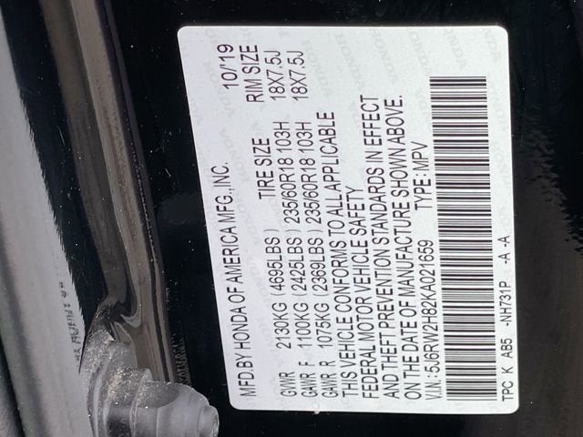 2019 Honda CR-V EX-L