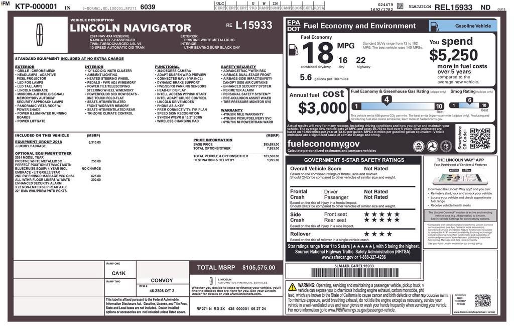 2024 Lincoln Navigator Reserve