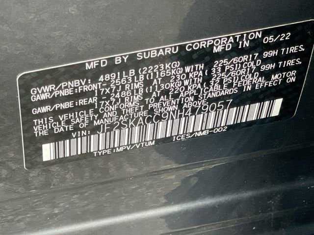 2022 Subaru Forester 4DR CVT