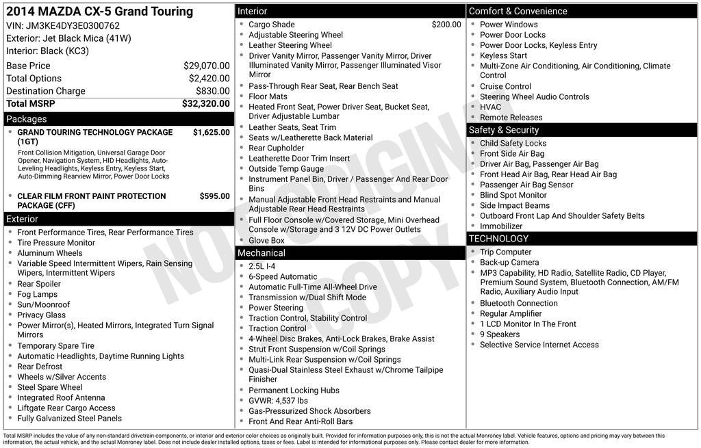 2014 Mazda Mazda CX-5 Grand Touring