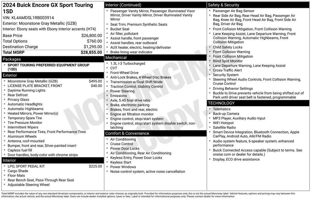 2024 Buick Encore GX Sport Touring