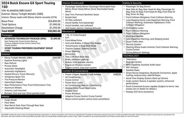 2024 Buick Encore GX Sport Touring
