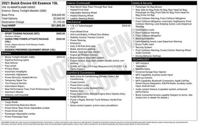 2021 Buick Encore GX Essence