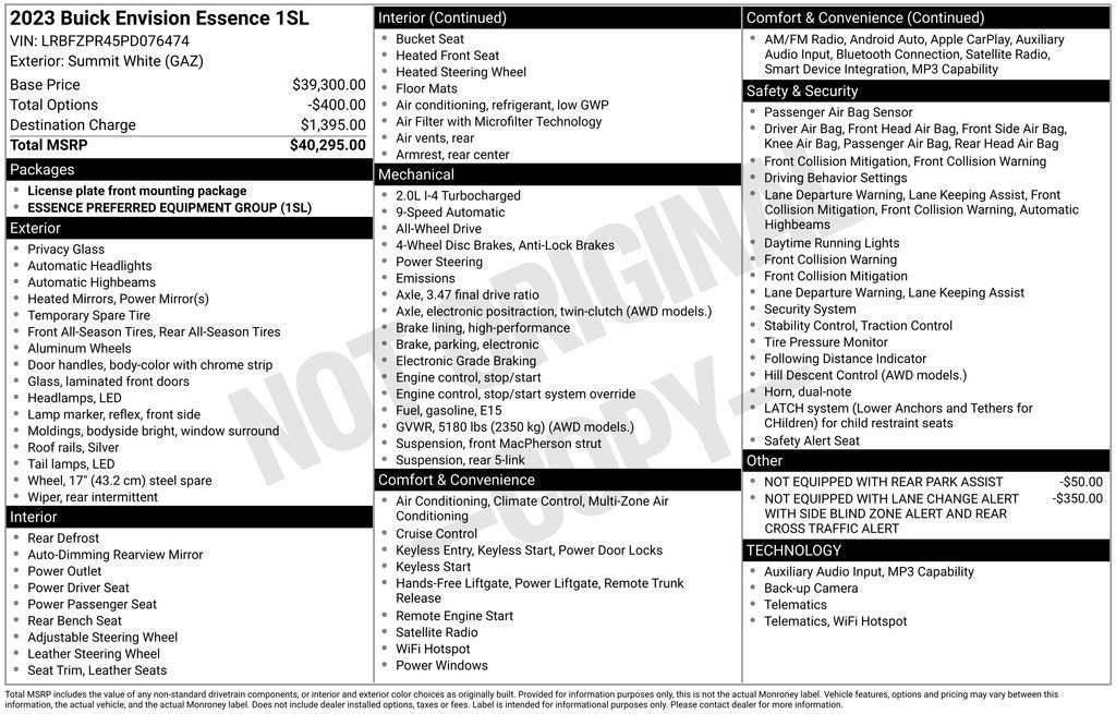 2023 Buick Envision Essence