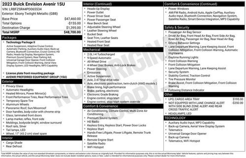 2023 Buick Envision Avenir