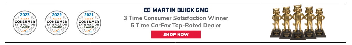 3 Time Consumer Satisfaction Winner, 5 Time CarFax Top-Rated Dealer